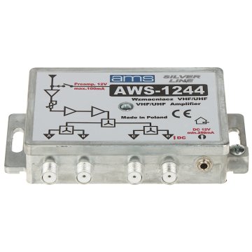 WZMACNIACZ ANTENOWY AWS-1244 VHF / UHF AMS