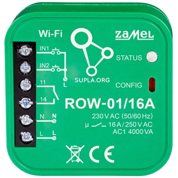 INTELIGENTNY PRZEŁĄCZNIK ROW-01/16A Wi-Fi 230&nbsp;V AC ZAMEL