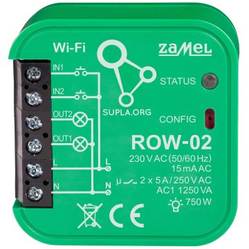 INTELIGENTNY PRZEŁĄCZNIK ROW-02 Wi-Fi 230&nbsp;V AC ZAMEL