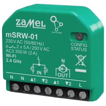 INTELIGENTNY STEROWNIK ROLET M/SRW-01 Wi-Fi 230&nbsp;V AC ZAMEL