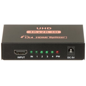 ROZGAŁĘŹNIK HDMI 1 WEJŚCIE 4 WYJŚCIA 3D 4K UHD HDMI-SP-1/4-V1