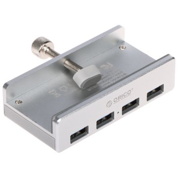 HUB USB 3.0 ROZGAŁĘŹNIK USB 4 PORTY PRZYKRĘCANY DO BLATU LUB MONITORA MH4PU-SV-BP