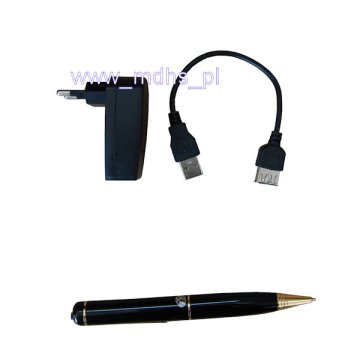 Kamera bezprzewodowa kolorowa UKRYTA W DŁUGOPISIE + ODBIORNIK USB z oprogramowaniem