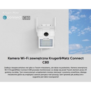 KAMERA IP WI-FI 3 Mpx 1536p TUYA SMART Kruger&Matz Connect C80