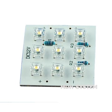 Klaster diodowy 9FLUX, ciepły biały ,PCB 40x40mm, LED0099