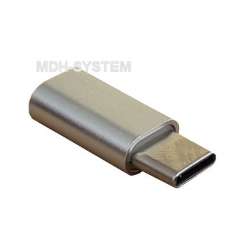 PRZEJŚCIE USB C - micro USB PRZELOTKA ZŁĄCZE PRZEJŚCIÓWKA ADAPTER WTYK C GNIAZDO MICROUSB GSM1001W