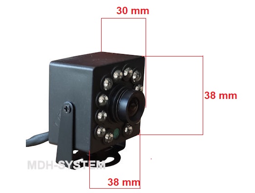 MINIATUROWA KAMERA CCTV CCD CVBS PAL 700 TVL DZIEŃ/NOC GW-R589EB