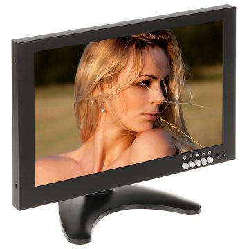 MONITOR LCD IPS 10" W METALOWEJ OBUDOWIE VGA HDMI AUDIO VIDEO BNC CINCH RCA USB PILOT VM-1003M