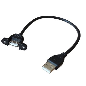 PRZEWÓD PRZEDŁUŻACZ USB WTYK GNIAZDO DO OBUDOWY 30 cm USB-WG/35CM