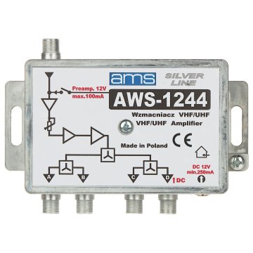WZMACNIACZ ANTENOWY AWS-1244 VHF / UHF AMS