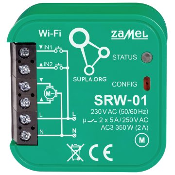 INTELIGENTNY STEROWNIK ROLET SRW-01 Wi-Fi 230&nbsp;V AC ZAMEL