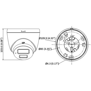 KAMERA IP 4 Mpx 2.8 mm ColorVu HIKVISION DS-2CD1347G0-L (2.8mm)(C)
