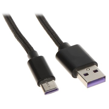 PRZEWÓD USB-W-C/USB-W-1M/NYL-B 1.0&nbsp;m