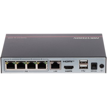 REJESTRATOR IP 4 KANAŁY SWITCH PoE SSD 2TB HIKVISION DS-E04NI-Q1/4P (SSD2T)